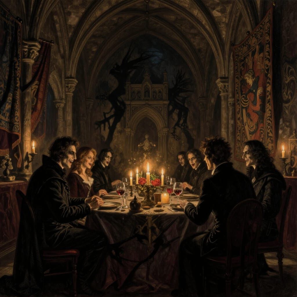Gothic Vampire Banquet by Candlelight