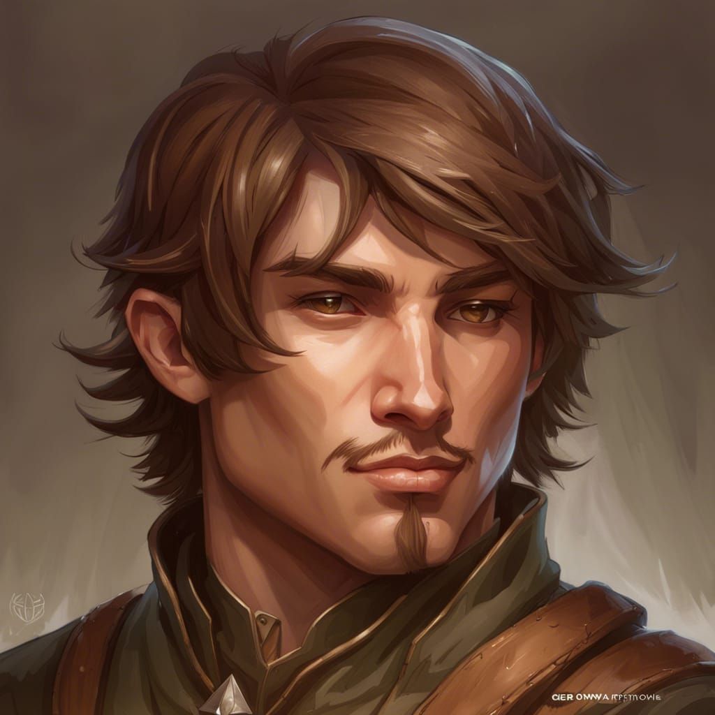 Human Ranger Portrait in Digital Art Style