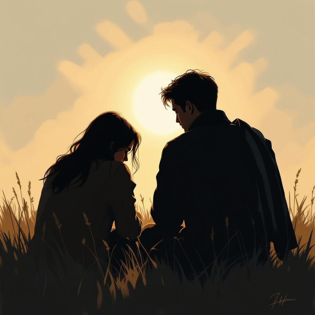 Solitary Comfort: Man Offers Jacket to Crying Person