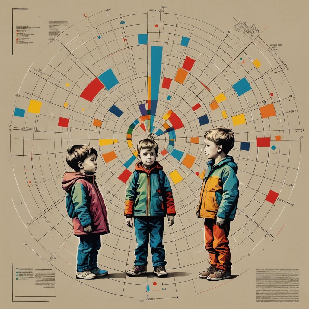 Statistical Data Representation in Geometric Pop Art