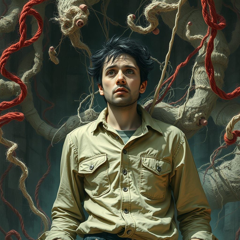 Trapped in a Distorted Realm of Swirling Threads