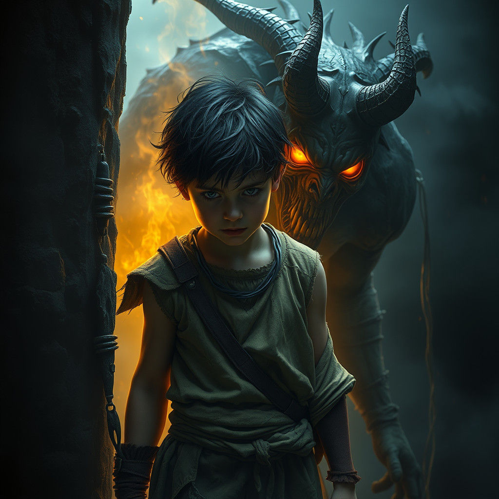 Terrified Protagonist Confronts Evil Doppelganger in Matte P...