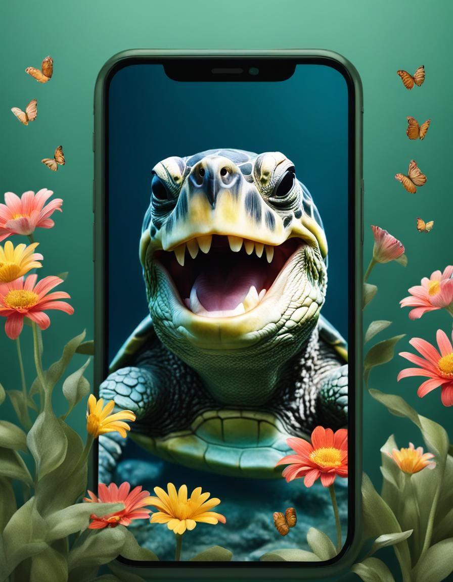 FaceTime video turtle call 🌷🐢