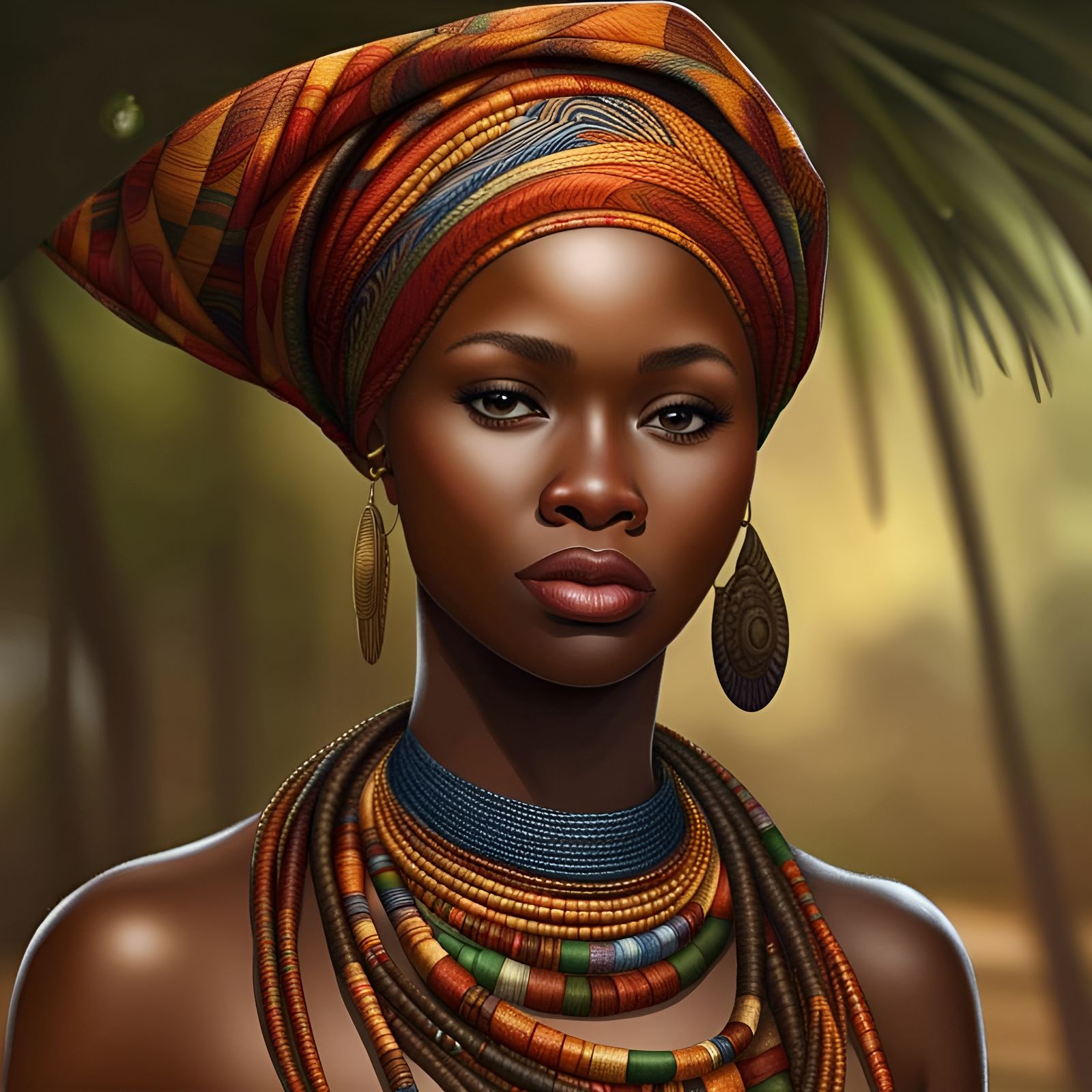 Portrait of a Beautiful Guinean Woman