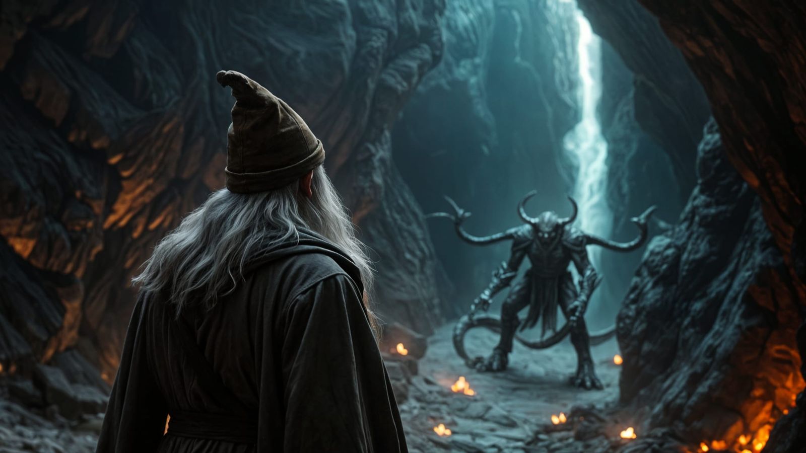 Gandalf Faces the Balrog in Cinematic HDR Glory