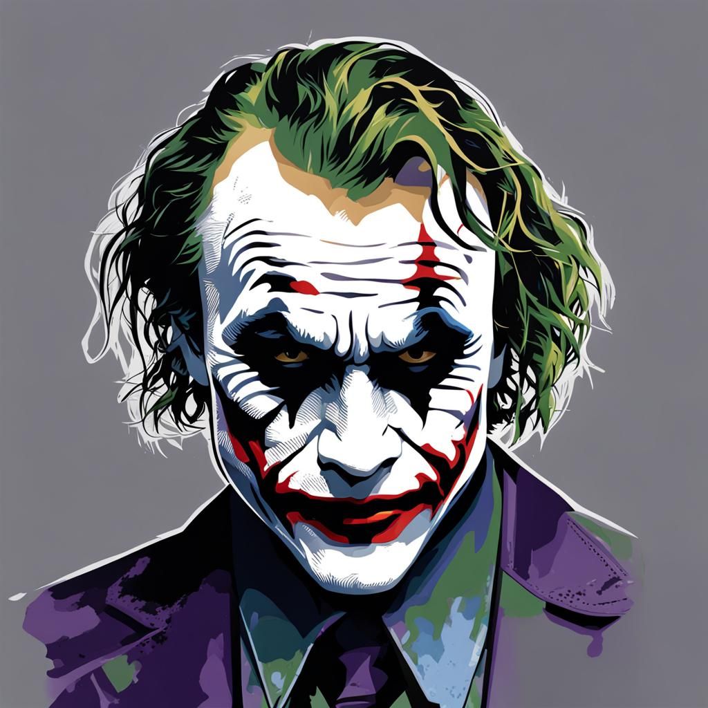 Heath Ledger's Joker: A Digital Portrait