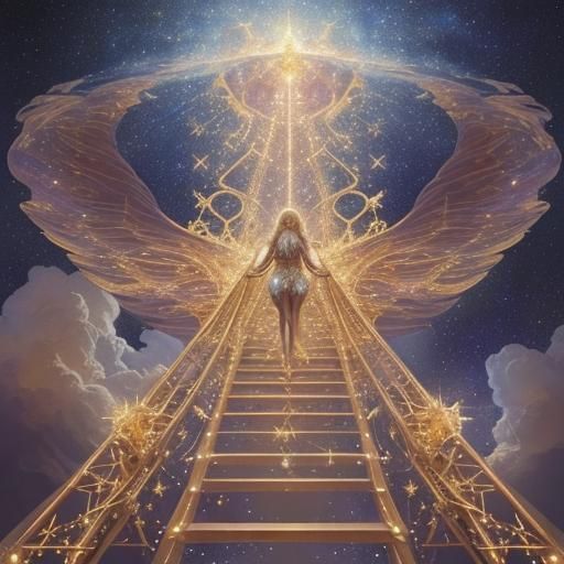 Baroque Starway to Heaven with Golden Portal