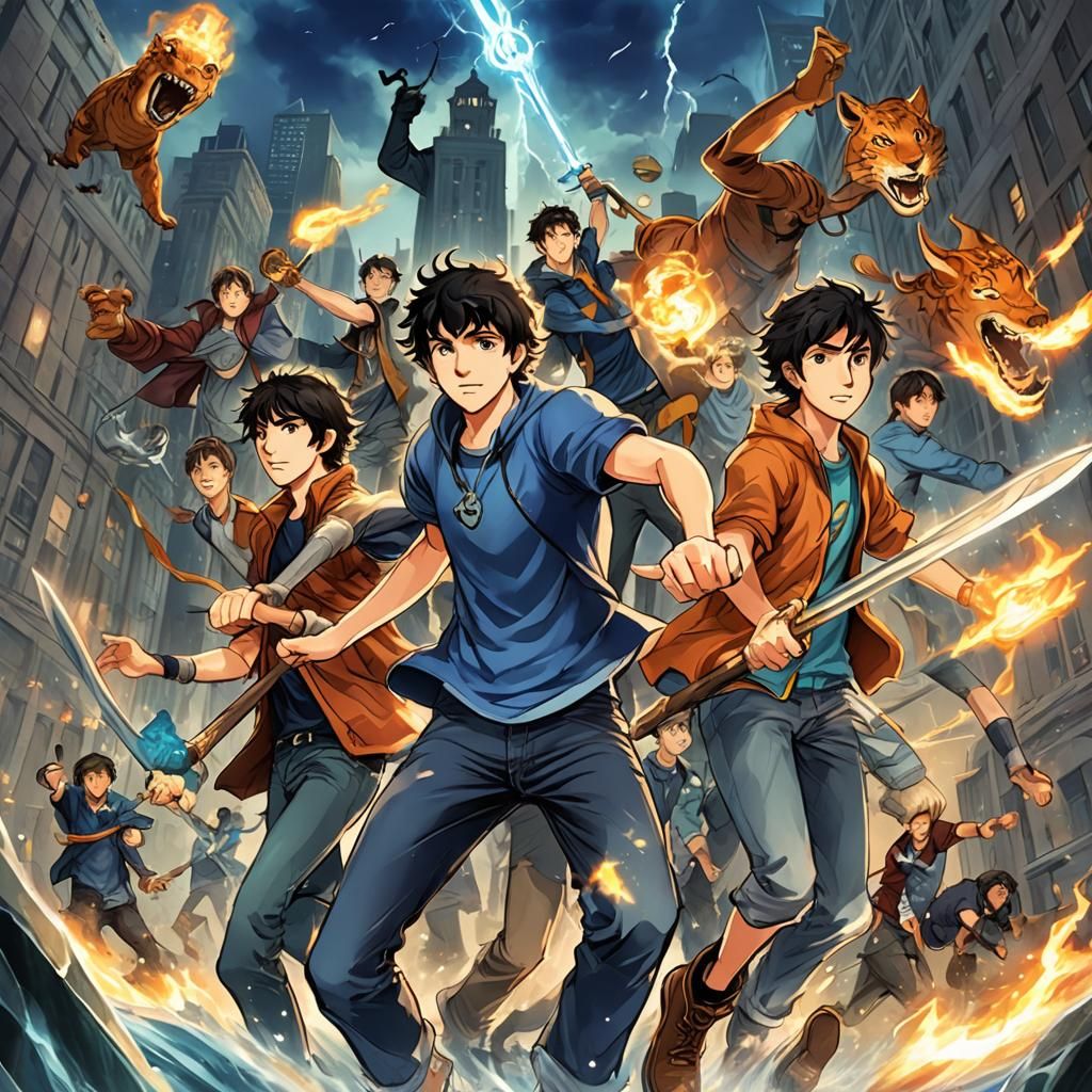 Percy Jackson Anime Key Visual Art