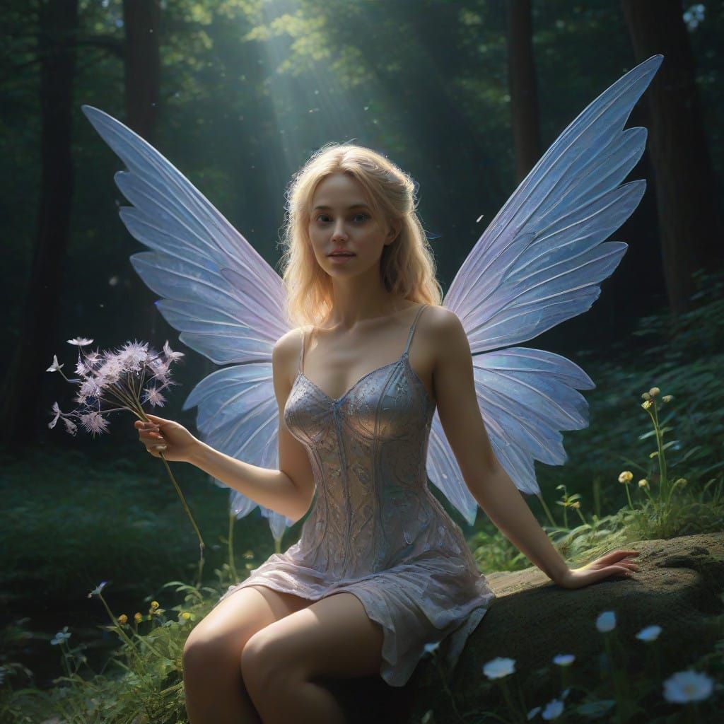 Fairy Blossoms into Vibrant Floral Wonderland