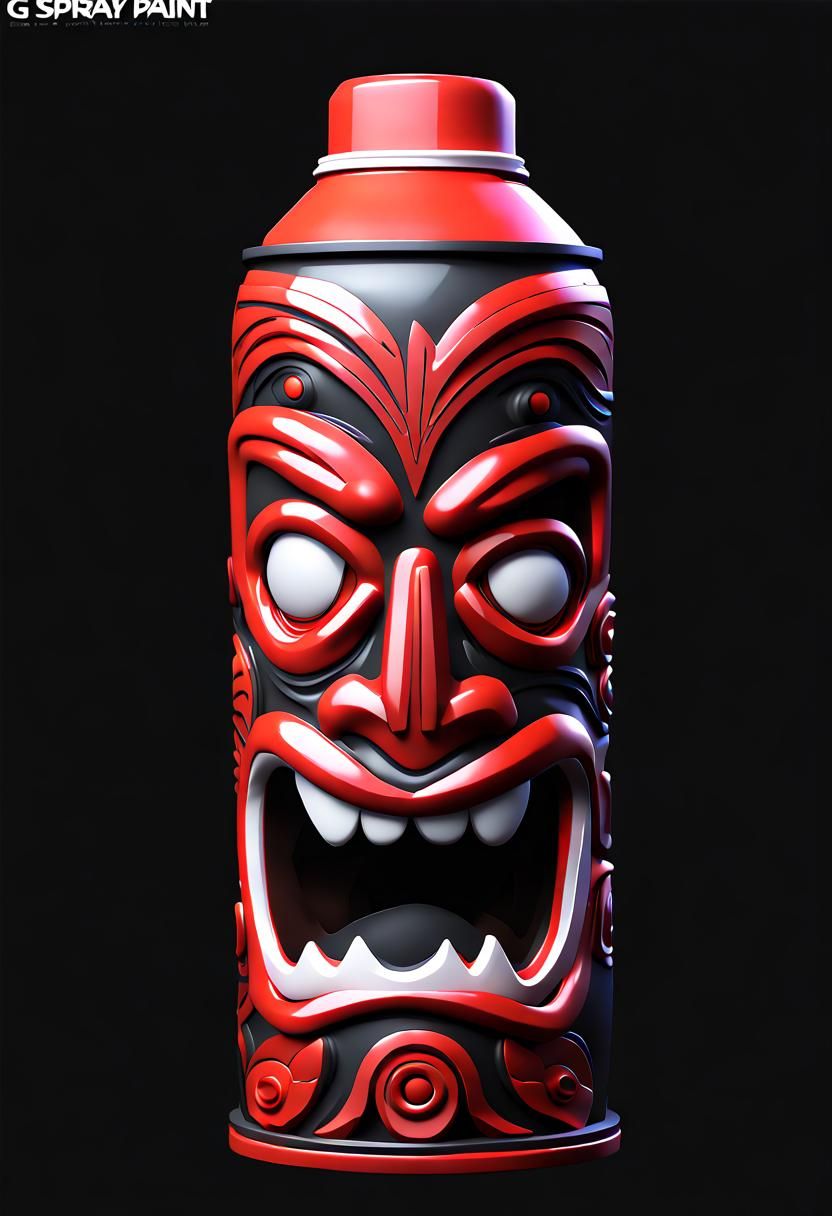 TIKI SPRAY PAINT CAN