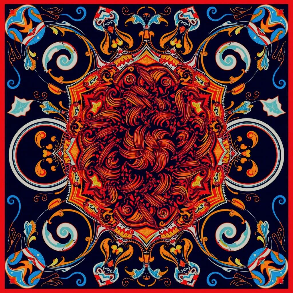 Abstract Swirling Forms in Dynamic Motion