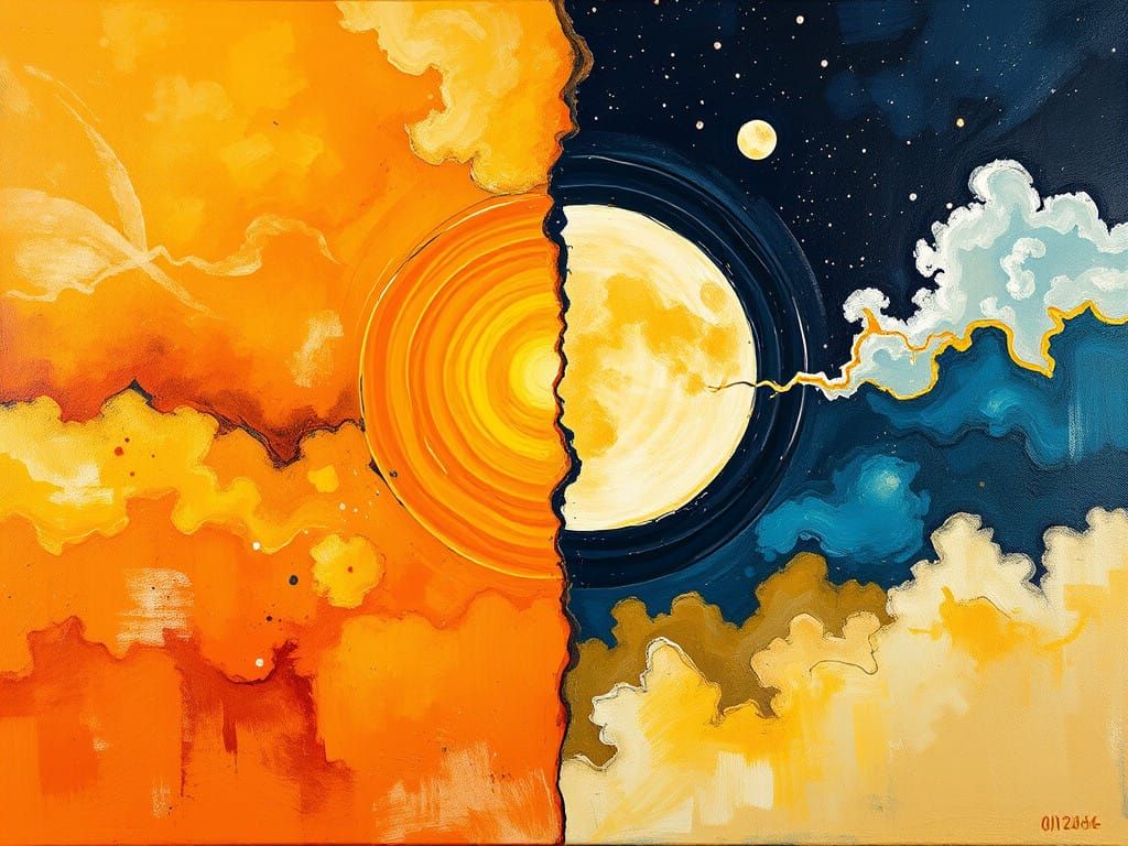 Cosmic Convergence in Vibrant Oil