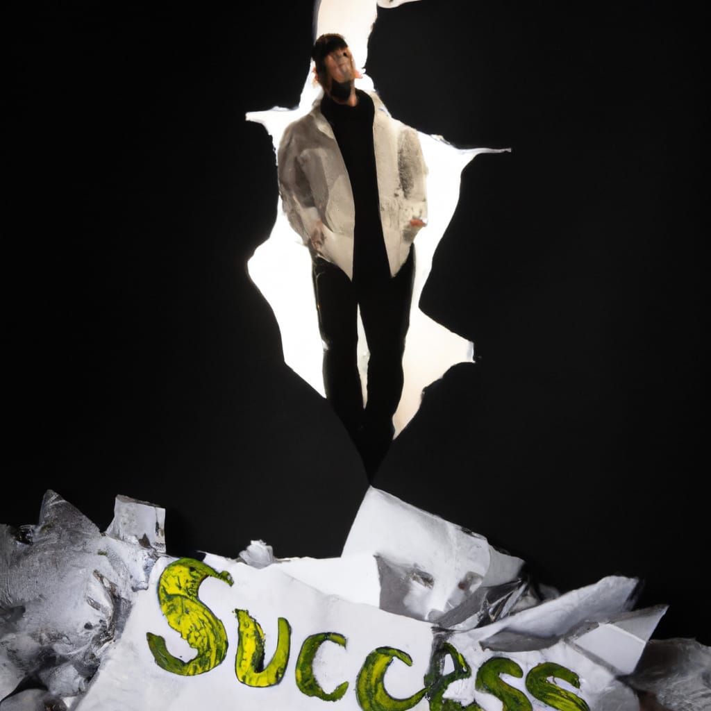 Resilient Soul Standing Tall Amidst Overwhelming Obstacles