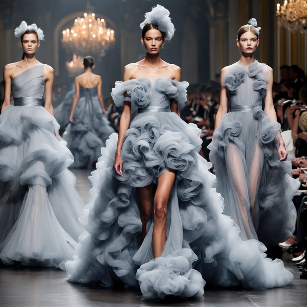 Smoke Dress Parade: Haute Couture Fashion