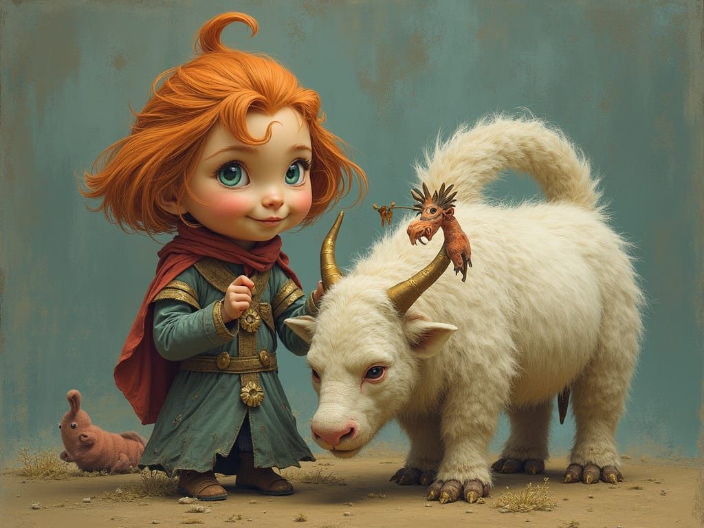 Athletic Figure in Profile, Contoured in Black and Red on Wh...