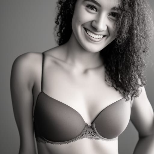 Smiling Girl in Bra: Professional Photography