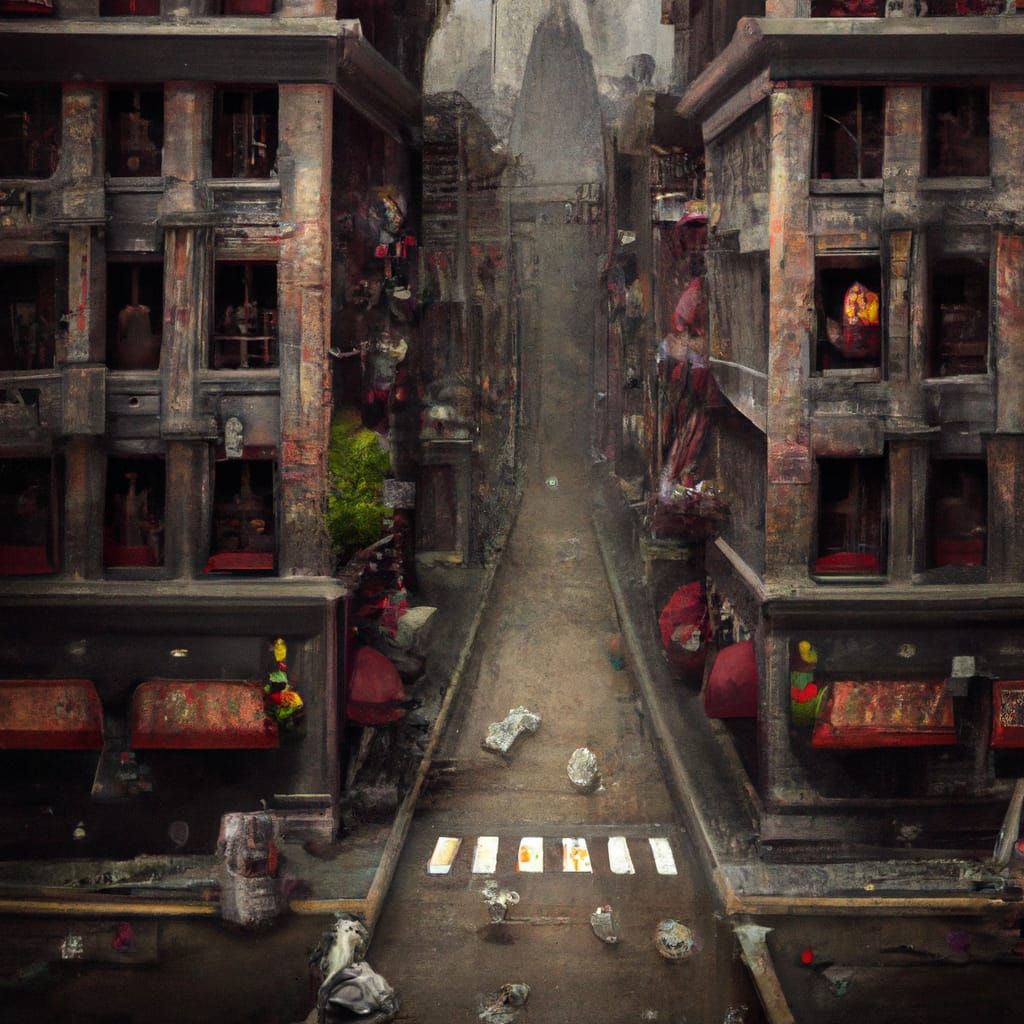 Surreal Horror Scene in Photorealistic Style