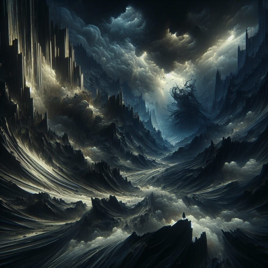 Surreal, Pre-1912 Inspired Fine Art Landscape