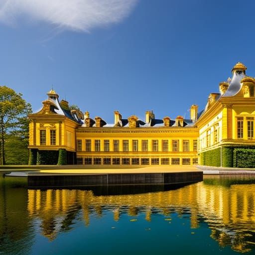 Golden Chateau in Rococo Style