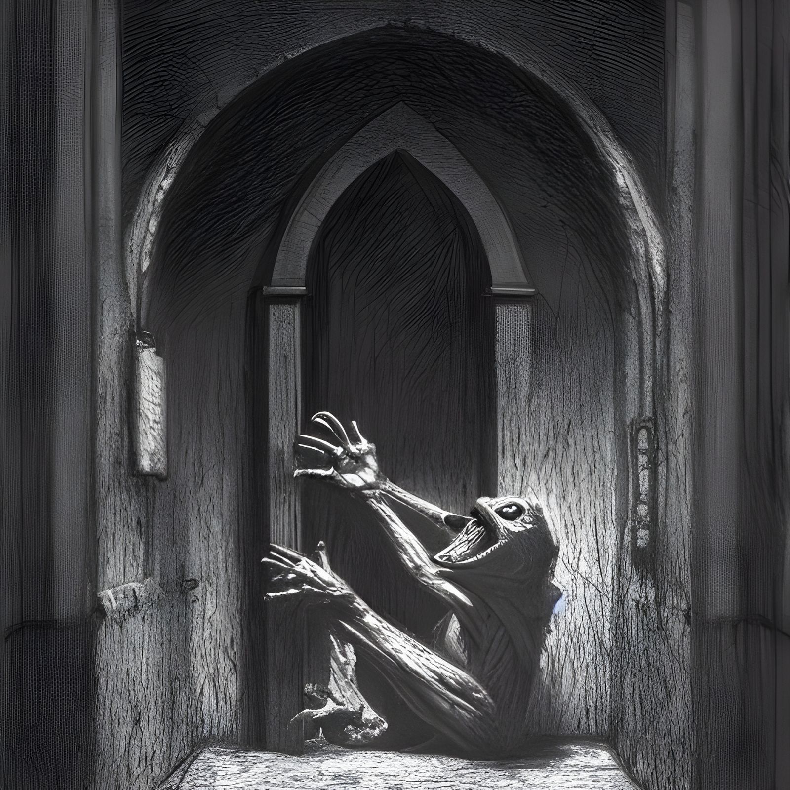 Kermit the Frog Imprisoned in Dark Horror