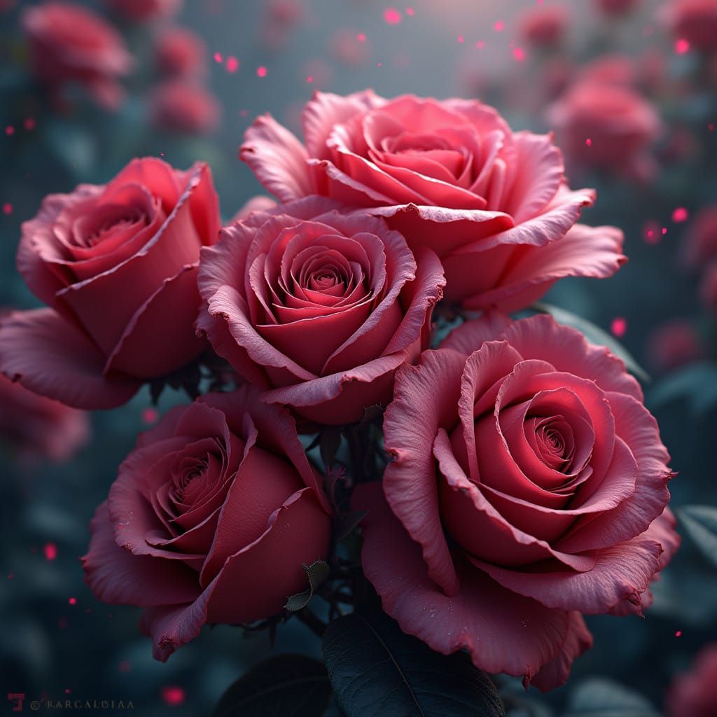 Frozen Roses in a Fantastical World