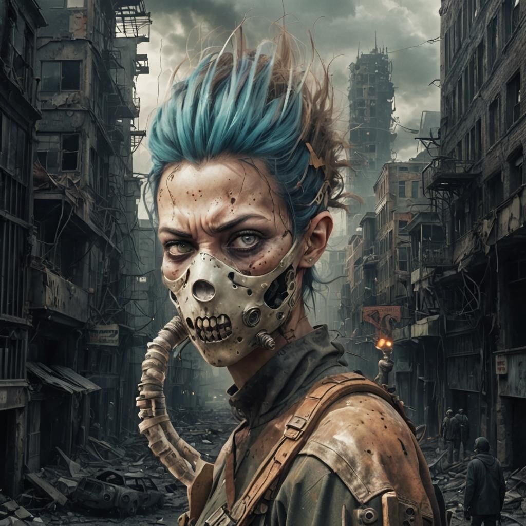 AI Image of a Post-Apocalyptic Landscape