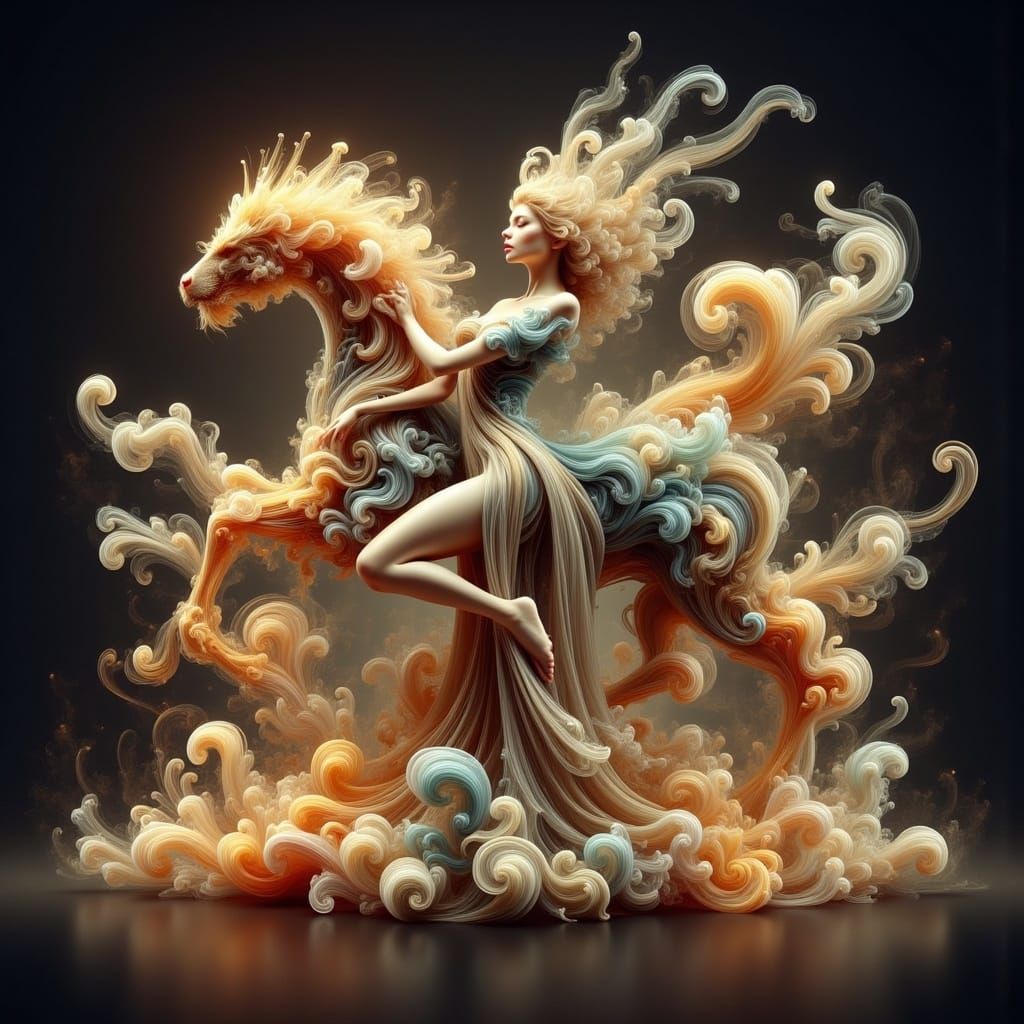 Surreal New Year's Eve Celebration in Ethereal Magic