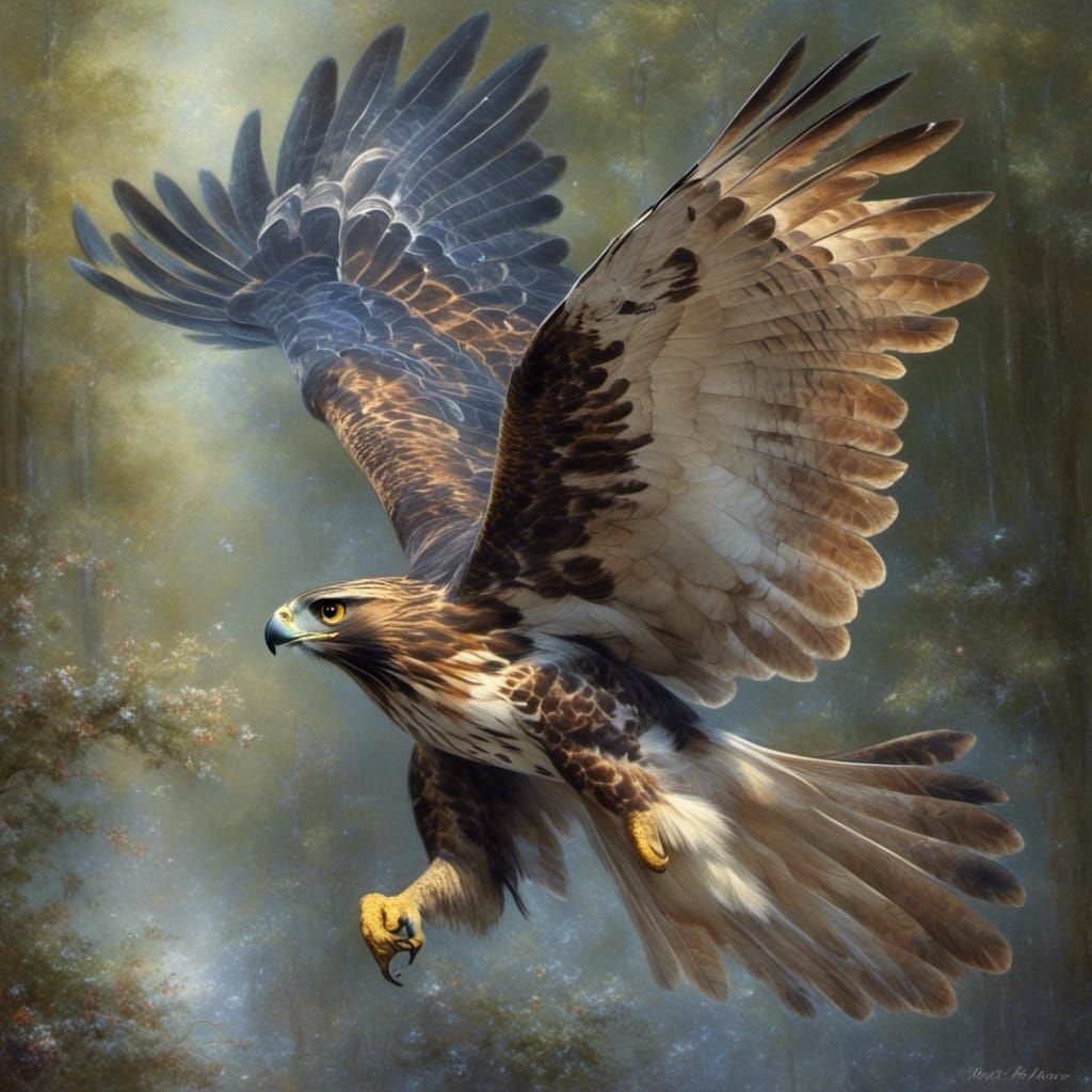 Red-Tailed Hawk as Shaman Messenger