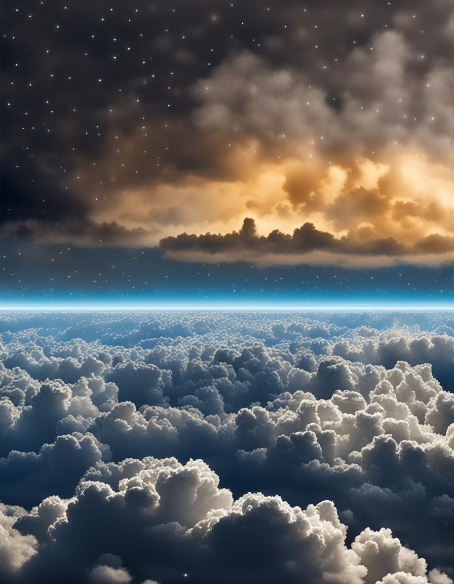 Tarot Card Illustration: Atmosphere Meets Outer Space