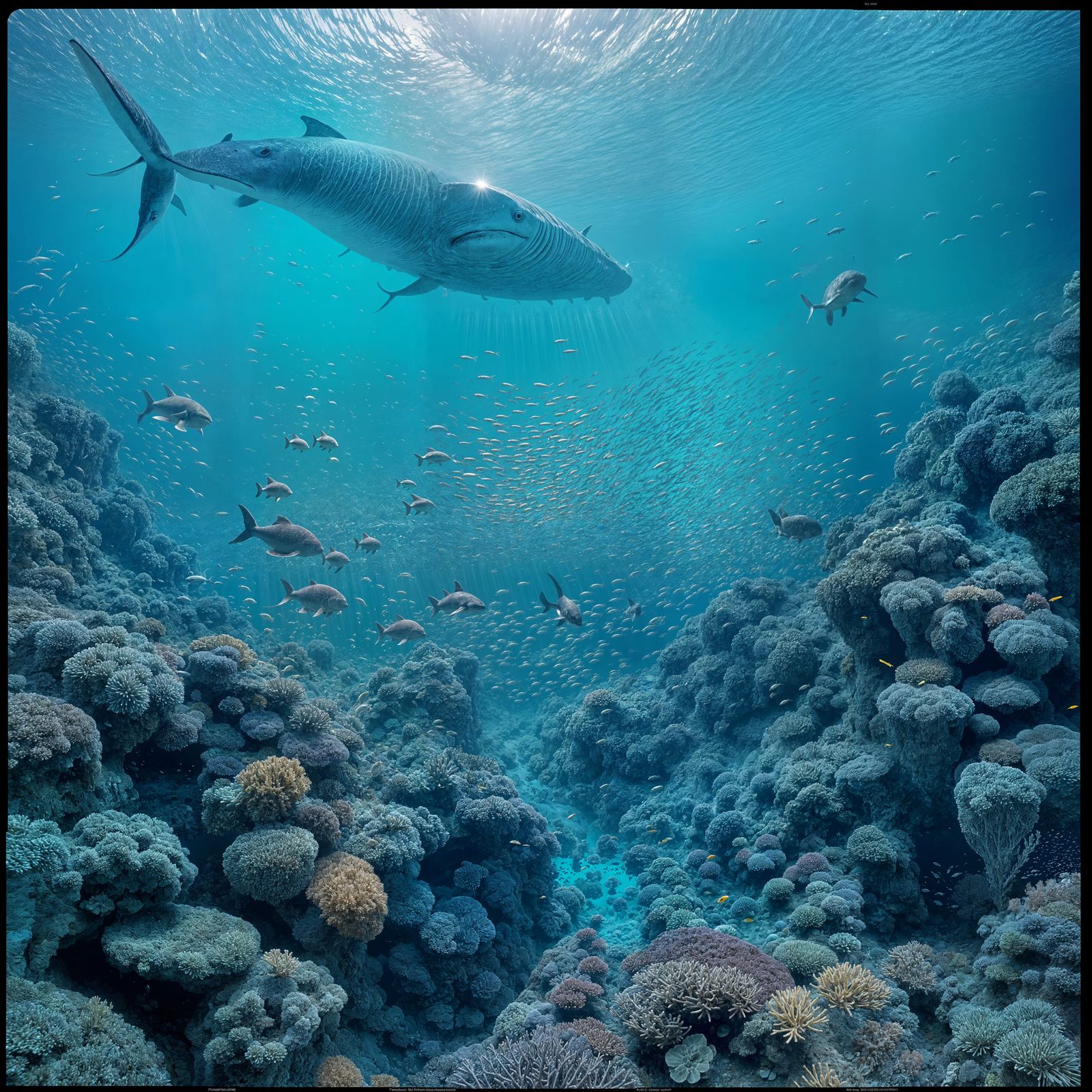 Cinematic Underwater Ecosystem: Life Beneath the Waves