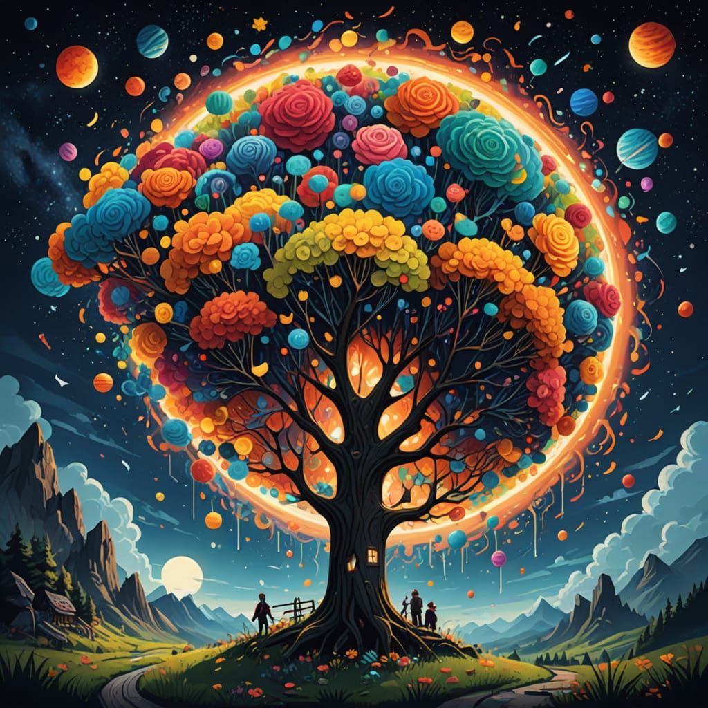 AI Generated Image: Simple Abstract Concept