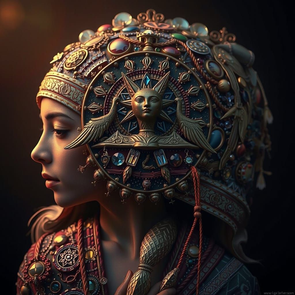 Masterpiece Painting of Beauty and Truth