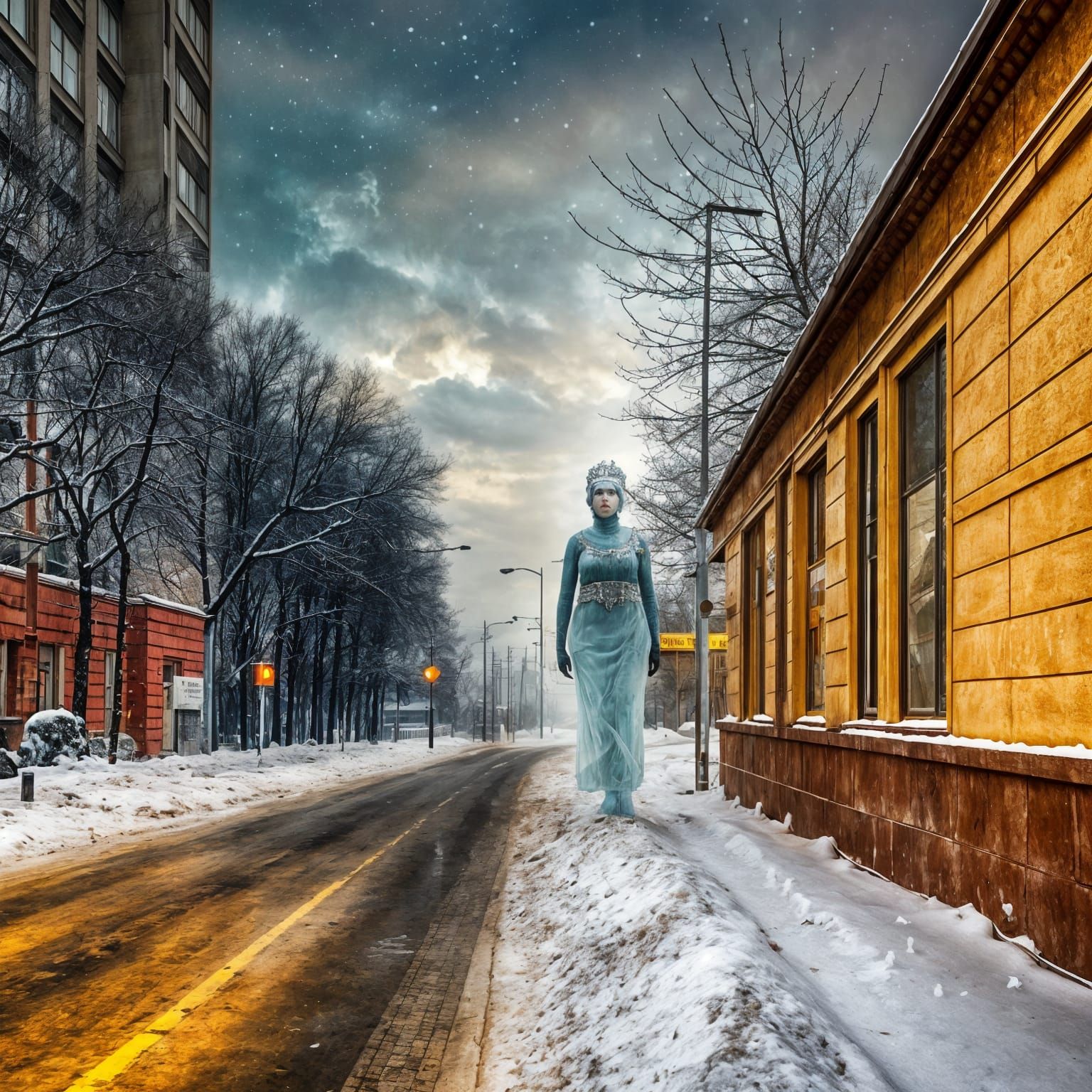 Winter's Monarch Reigns in Frosty Majesty