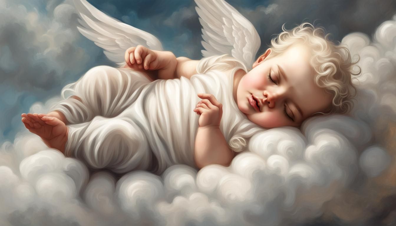 BABY CHERUBS SLEEPING 5