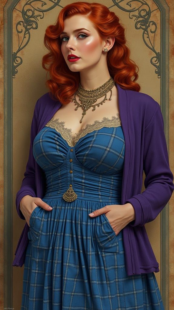 Ethereal Strength: Surreal Fashion Illustration