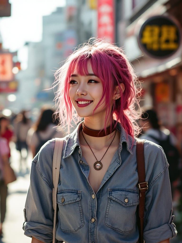 Tokyo Street Life in Vibrant Colors