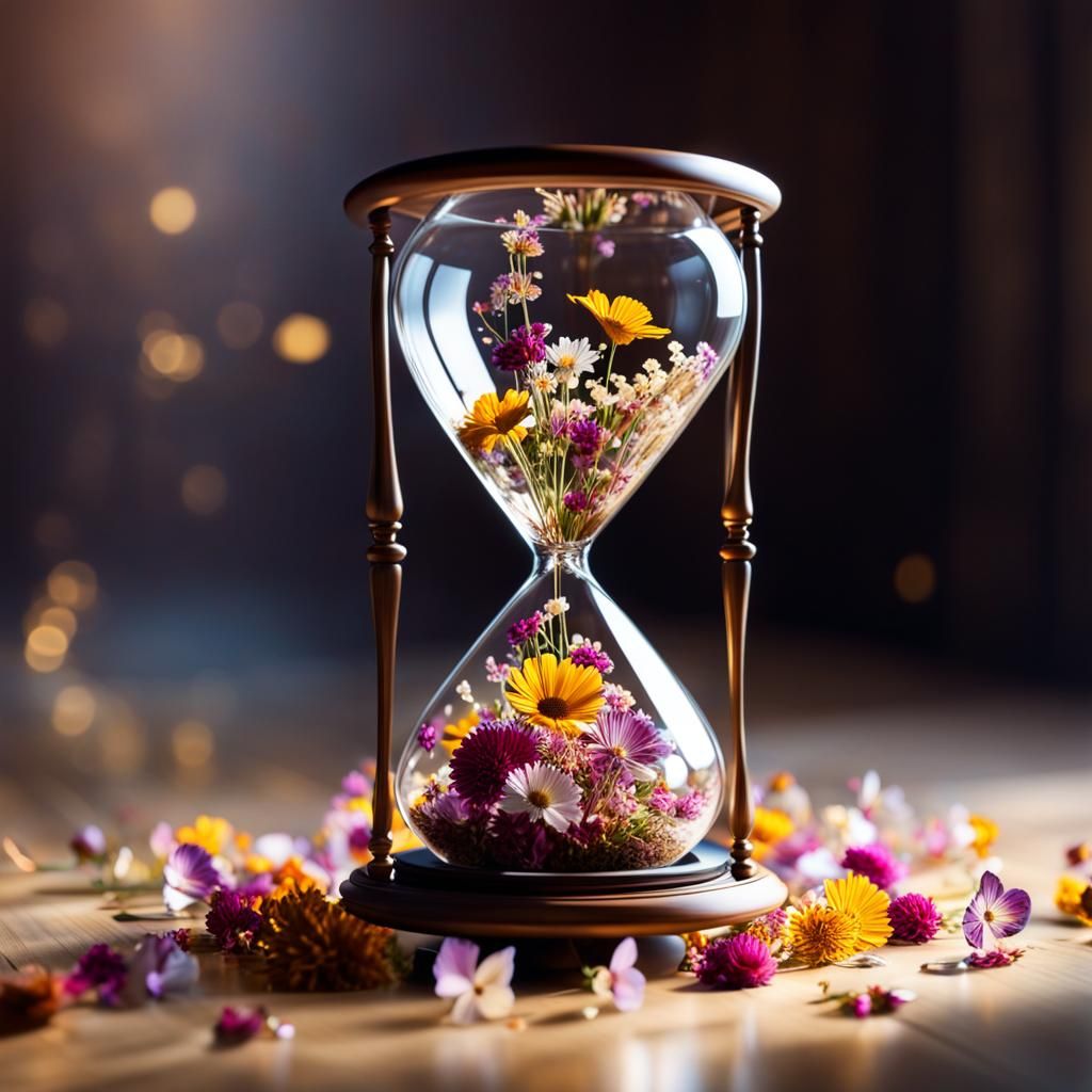 Dried Flowers and Music Notes Still Life