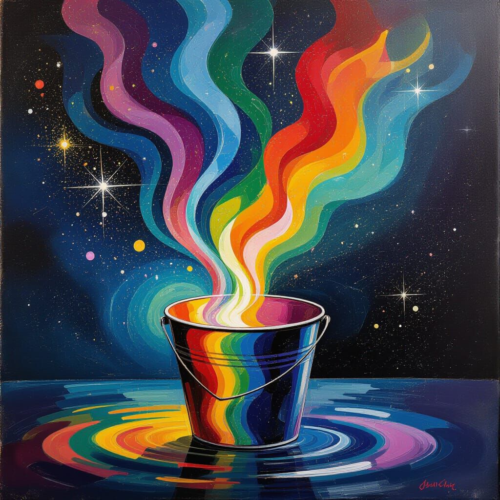 Celestial Aurora Jubilee: Flowing Liquid Colors