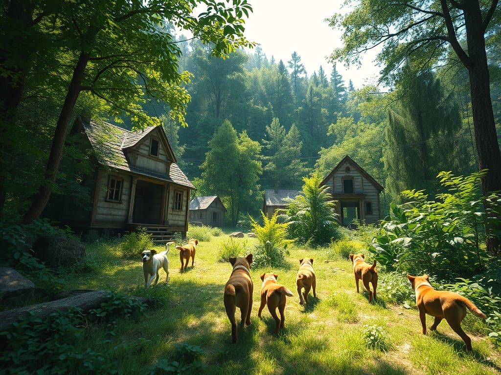 Wild Nature Reclaims Abandoned Village Ruins