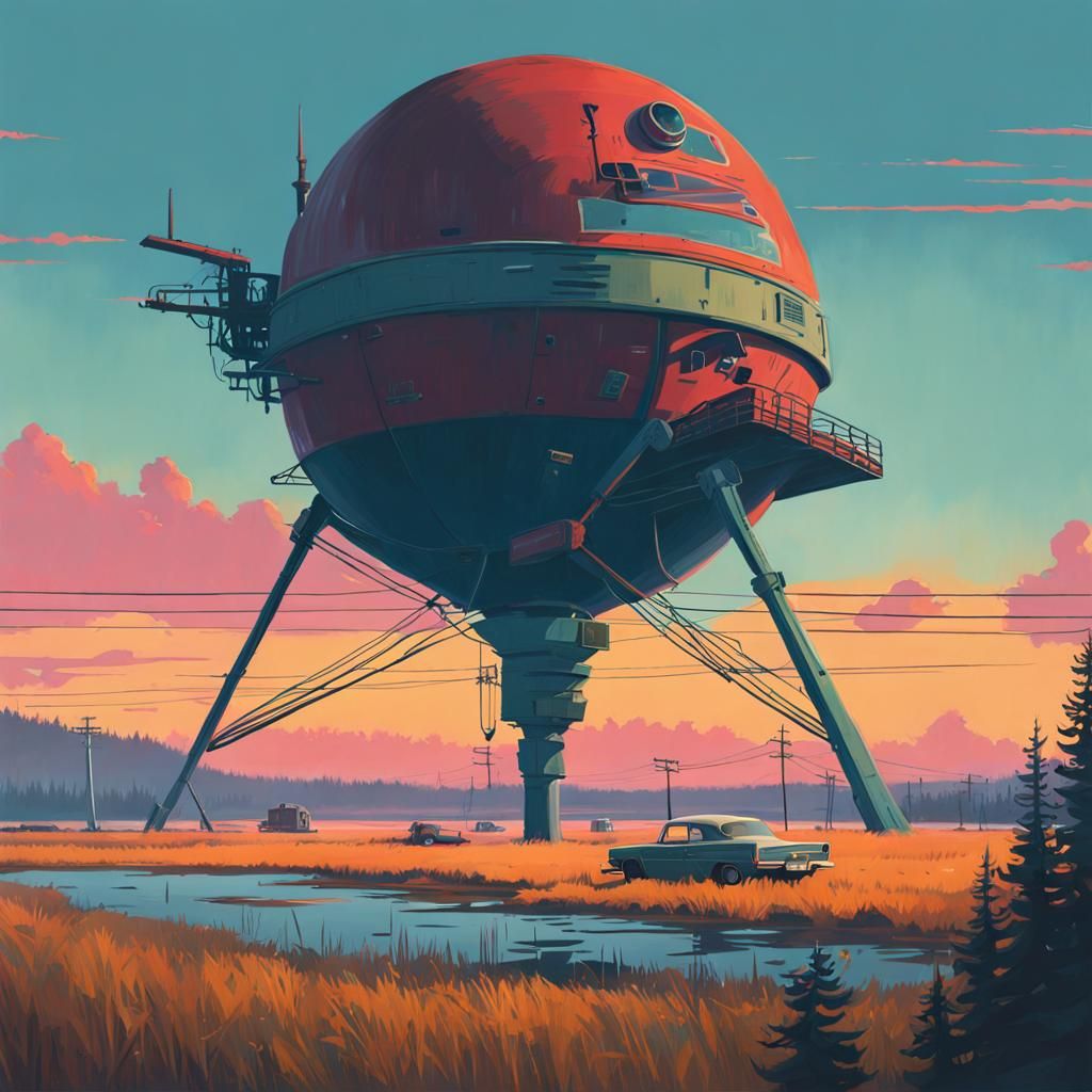 Distant Future: Digital Art Landscape