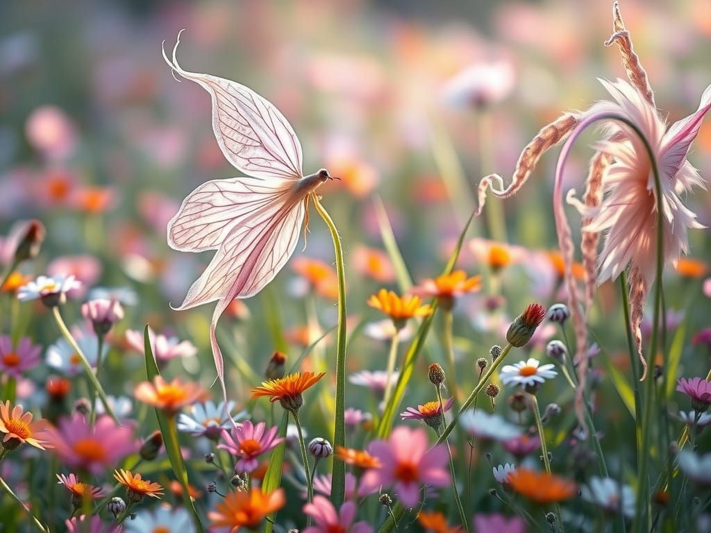 Ethereal Strillia in Vibrant Meadow with Iridescent 8LZ8