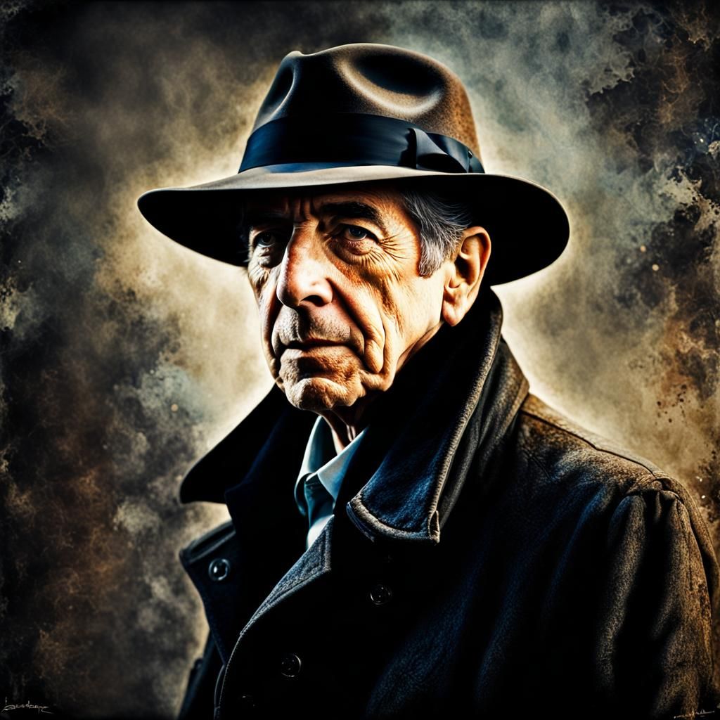 Dramatic Watercolor Portrait with Harmonious Colors