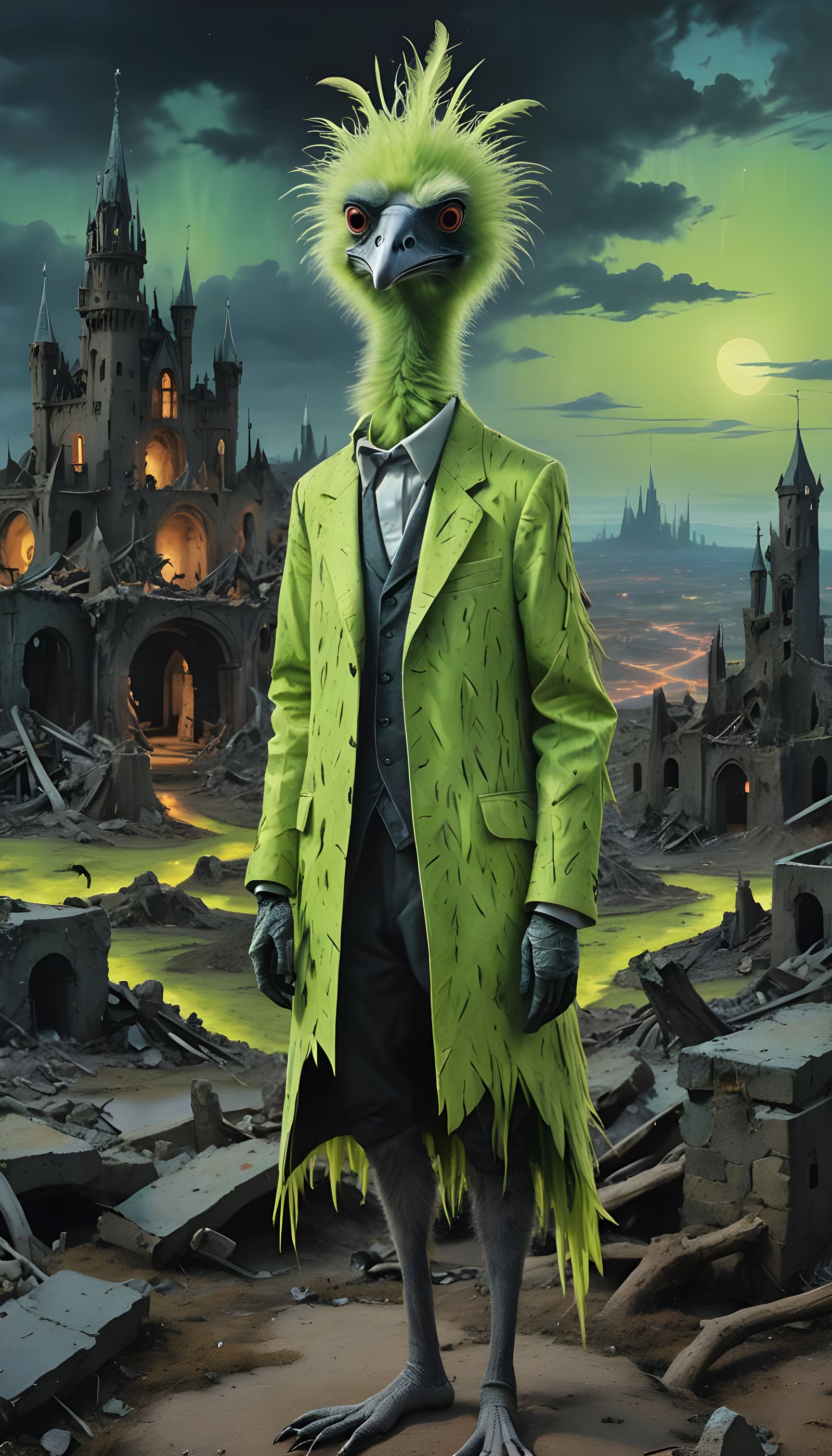 Epic of Gilgamesh in Dystopian Hyperrealism