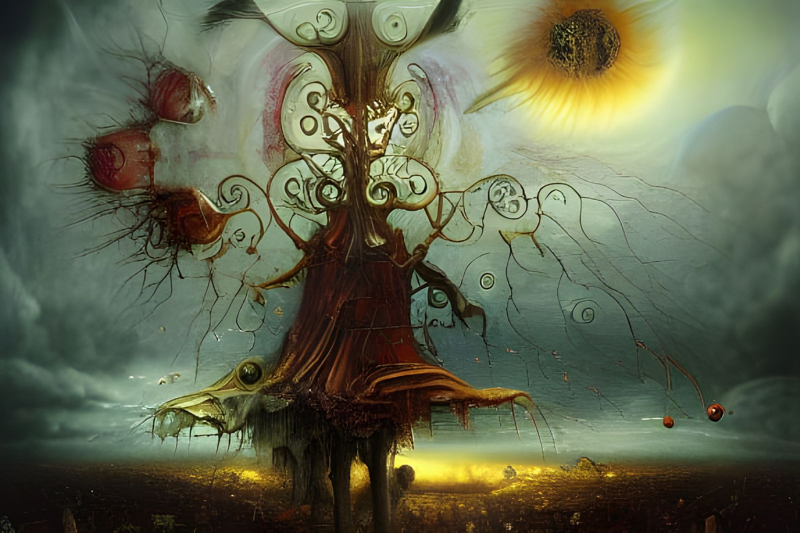 Surreal Cleanup Scene in Hyper-Detailed Style