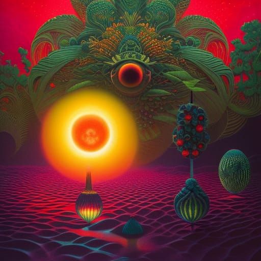 Celestial Cocktail: Sun and Moon Fairytale Art