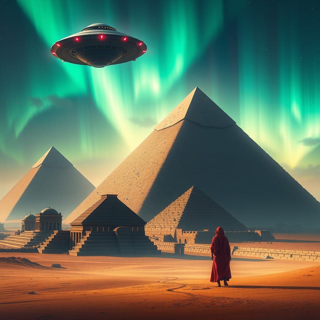 Ancient Egypt Meets Alien Invasion in Breathtaking Cyberpunk...