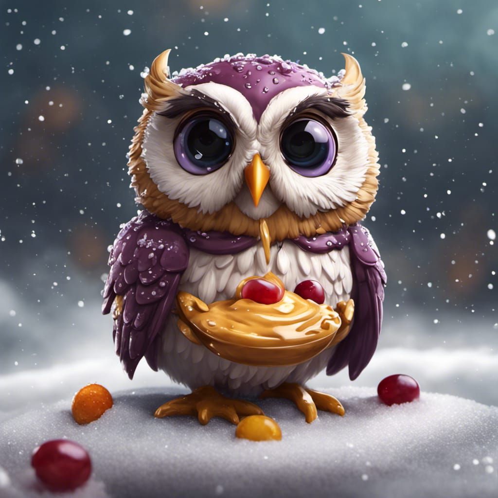 Peanut butter and jelly owl 🦉