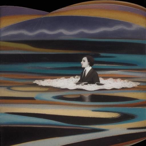 Abstract Geometric Portrait of Louise Brooks