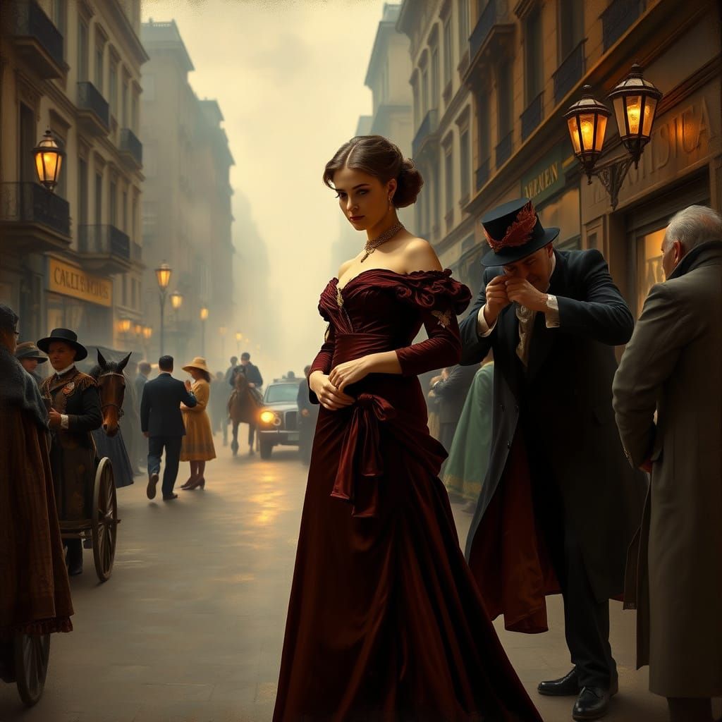 A Cunning Thief Steals a Luxurious Coat in a Victorian-Era S...