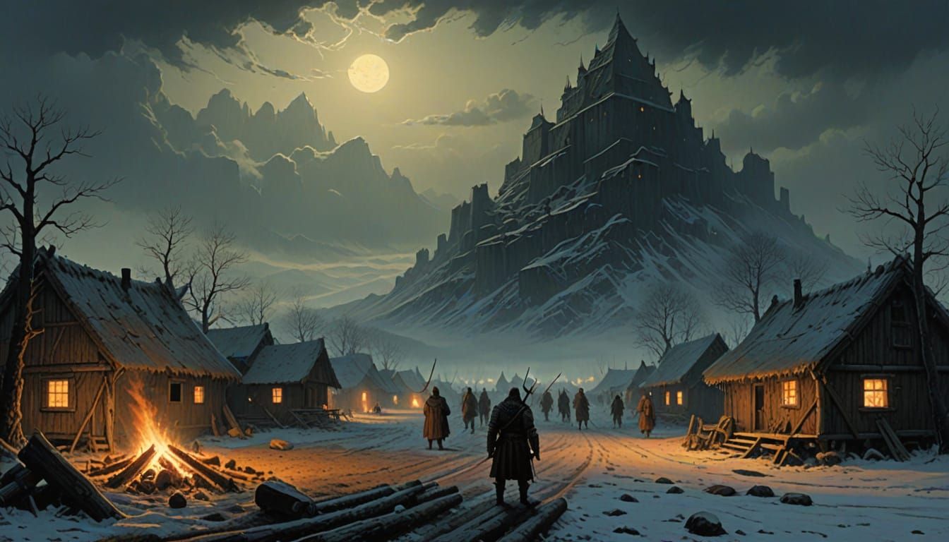 Viking Warrior's Inner Turmoil Amidst Joyful Feast